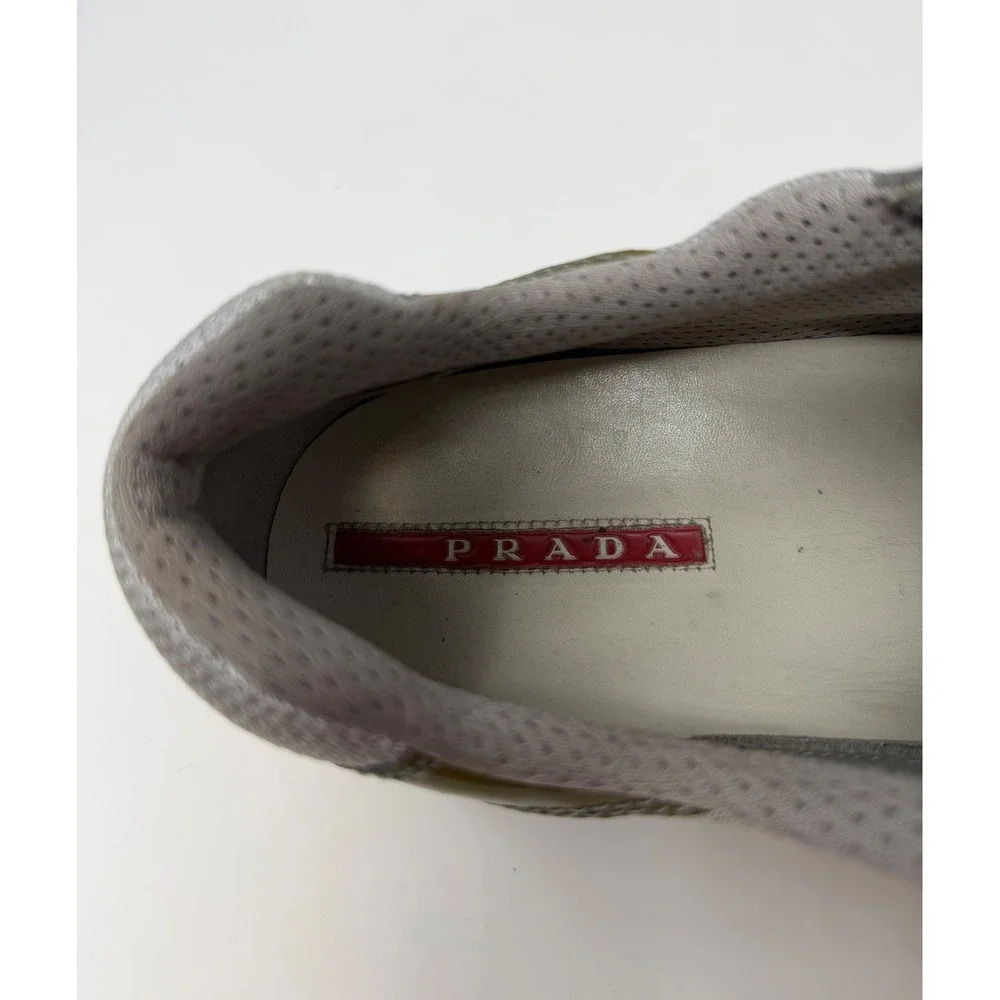 Prada Americas Cup Sneaker Olive Green Size 13 US 12 UK